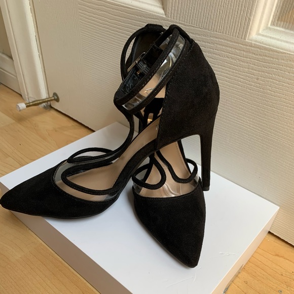 BlackTranslucent panels,slender straps by Bar lll. - Picture 4 of 4